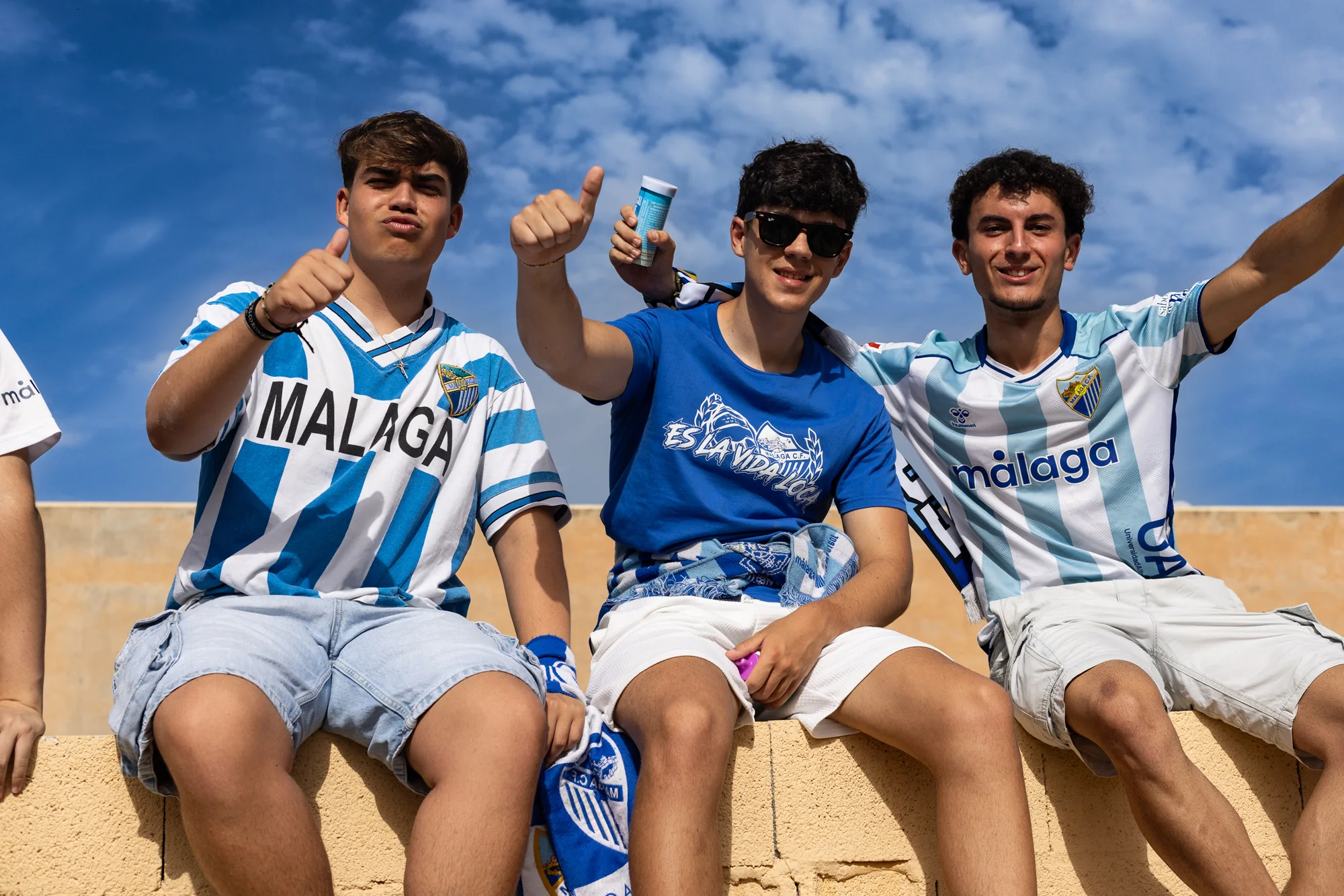 Malaga CF promotion celebrations